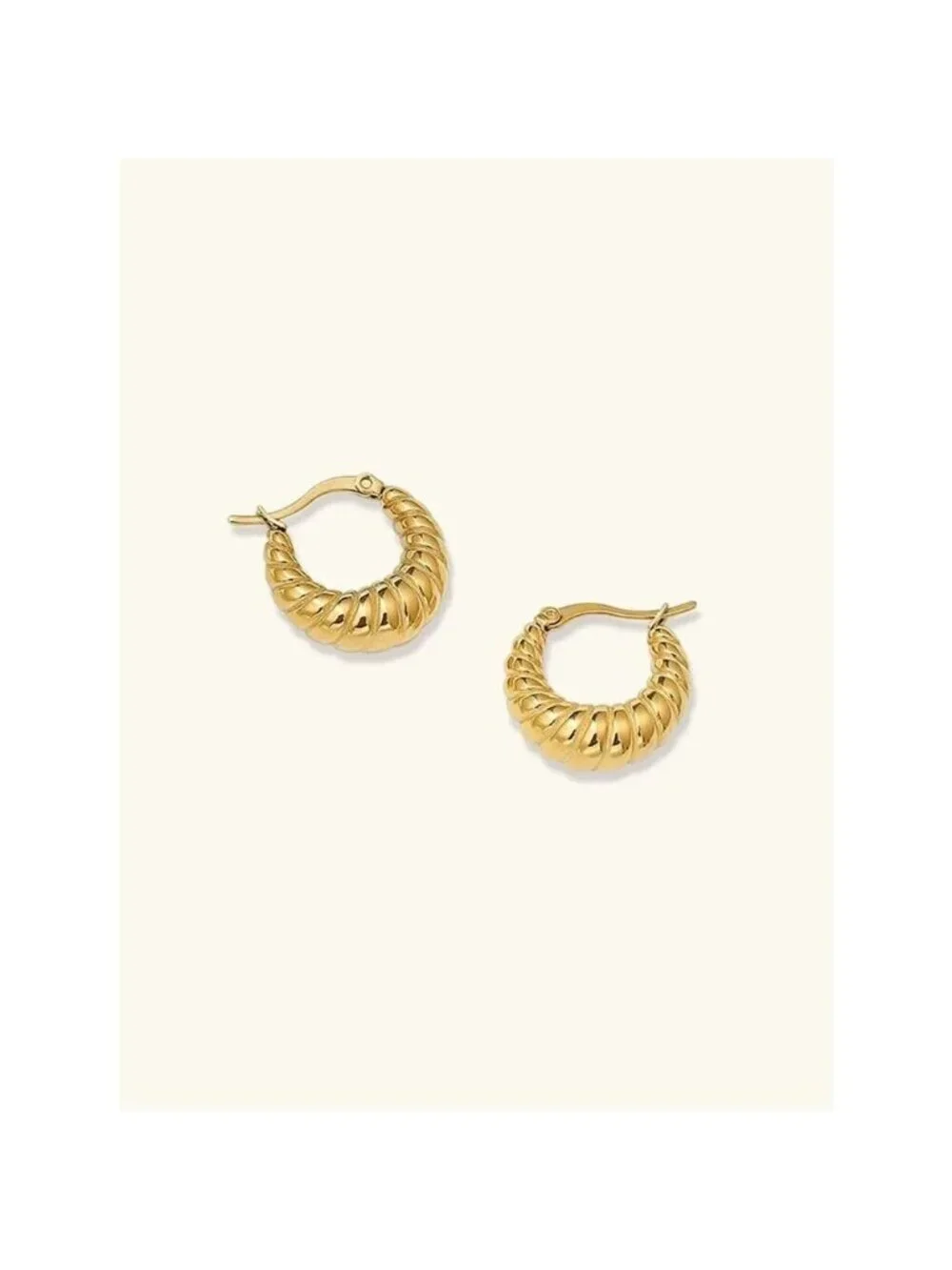 Twisted Hoop Earrings Q1056